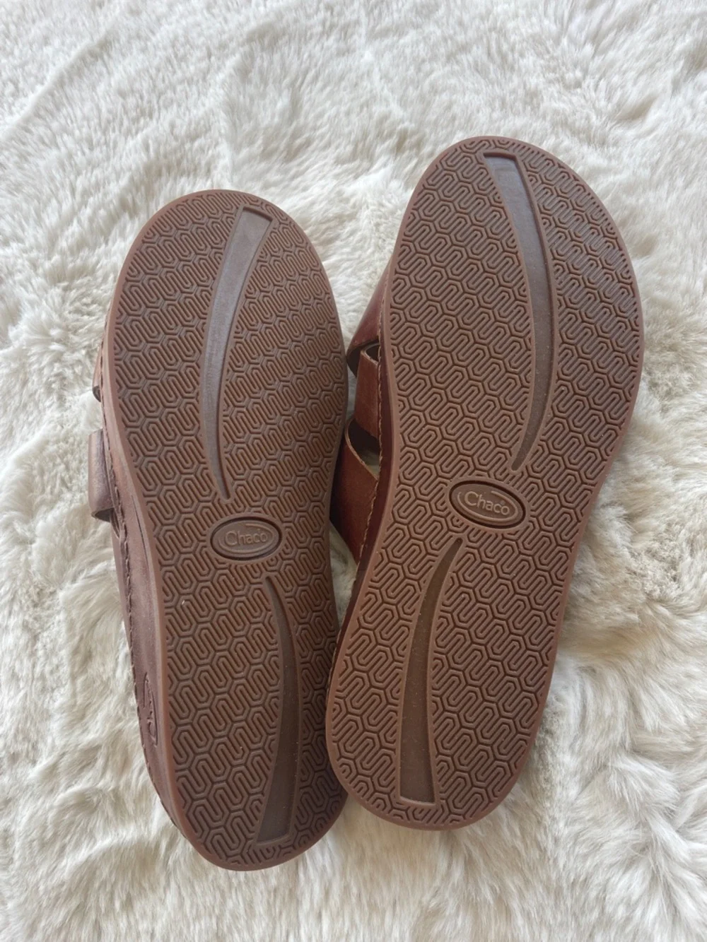 Chaco Wayfarer Slide Leather Sandals Toffee NWOT - Picture 6 of 12